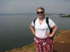 Lake Victoria while in the city of Jinja.