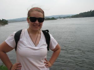 Standing in the Nile River. 